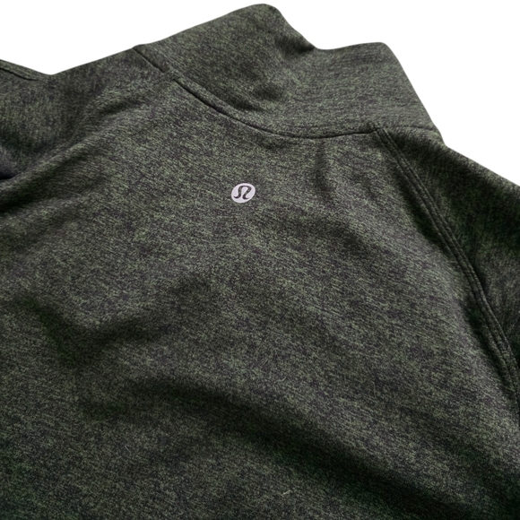 Lululemon Olive Green Extra Mile 1/2 Zip Women's Pullover Top 8 - Picture 6 of 7